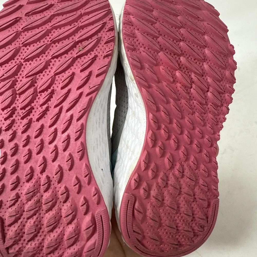 Toddler Baby 7 New Balance Fresh Foam Sneakers Pink Gray Yellow Mesh